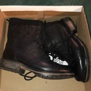 Black Steve Madden combat boots!